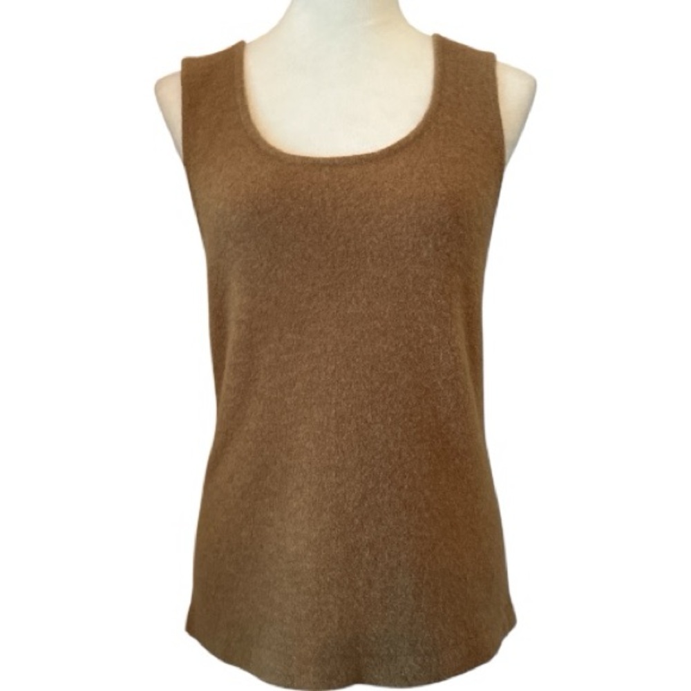 Randolph Duke 90s Vintage Tan Sleeveless Sweater Size M